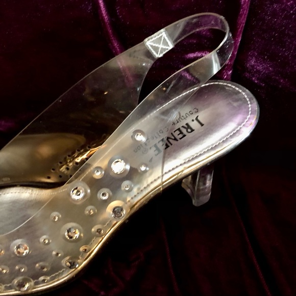 Vintage J. Renee See Through Cinderella Shoes Sz. 8 - Picture 8 of 13